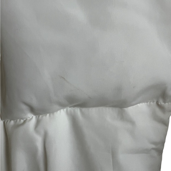 NWT Daily Ritual Women's Padded Belted Puffer Cream 3/4 Length Jacket Small - Picture 5 of 8